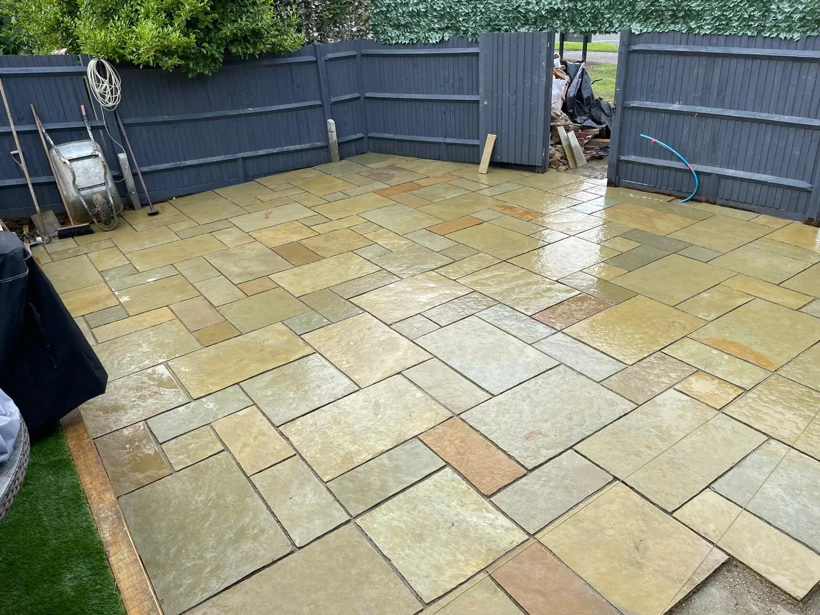 Natural Stone Patio Installation